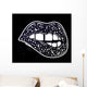 Sexy Fatal Biting Lips Wall Decal