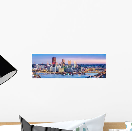 Pittsburgh Pennsylvania Skyline Dusk Wall Decal