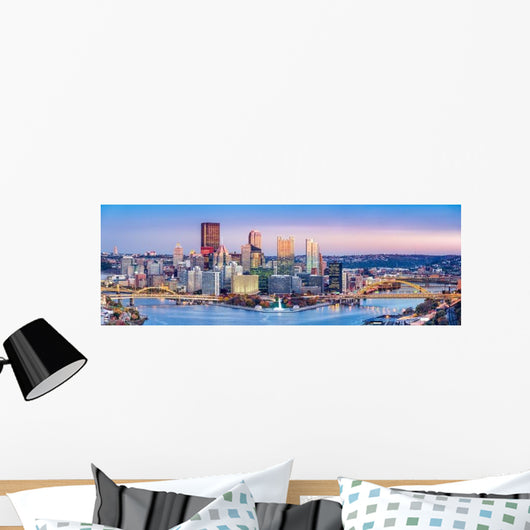 Pittsburgh Pennsylvania Skyline Dusk Wall Decal