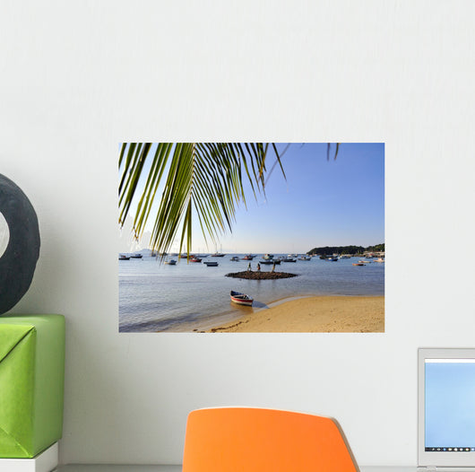 Beach in Buzios, Rio de Janeiro state, Brazil Wall Mural