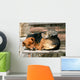 Cat and Dog Friends Wall Decal