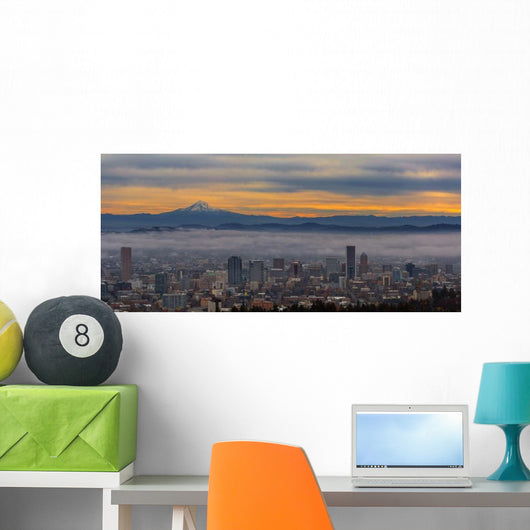 Portland Oregon Cityscape Wall Decal