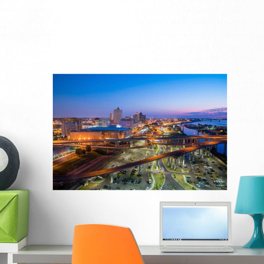 Aerial Downtown Memphis Wall Decal
