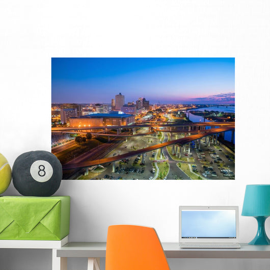 Aerial Downtown Memphis Wall Decal