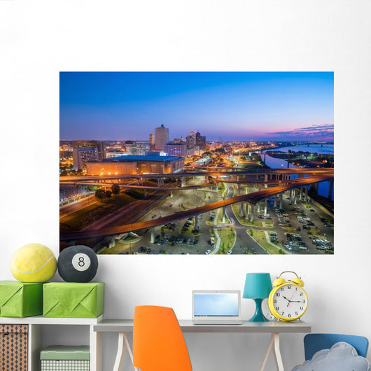 Aerial Downtown Memphis Wall Decal