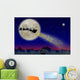 santa’s magic nightshift Wall Mural