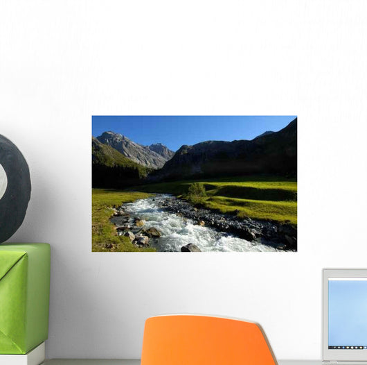 Mountain Stream Wall Decal Design 2