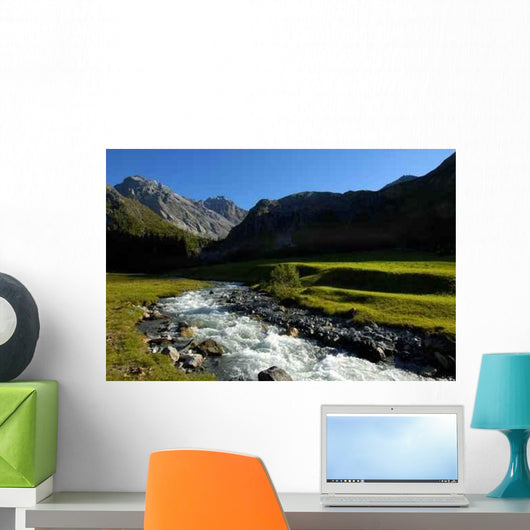 Mountain Stream Wall Decal Design 2