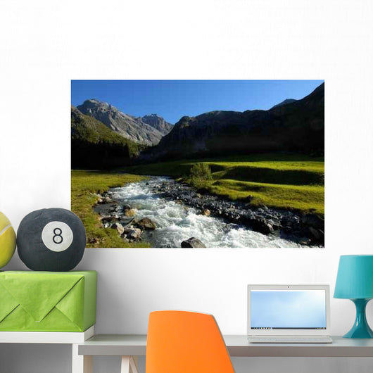 Mountain Stream Wall Decal Design 2