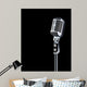 professional "retro" microphone Wall Mural
