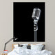 professional "retro" microphone Wall Mural
