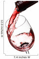 Red wine Wall Decal