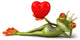 Love Frog Wall Decal