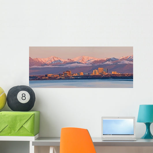 Anchorage Alaska Skyline Wall Decal