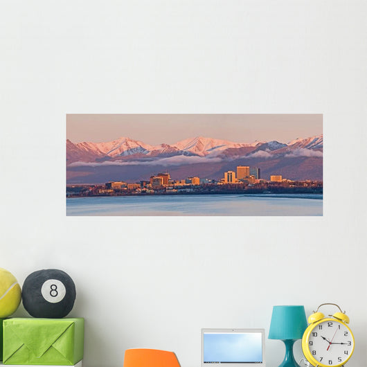 Anchorage Alaska Skyline Wall Decal
