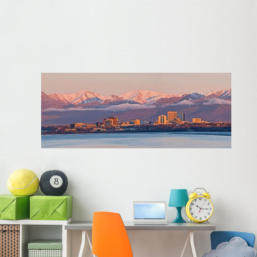 Anchorage Alaska Skyline Wall Decal