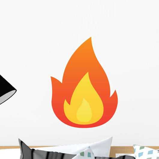 Fire Flame Vector Wall Decal