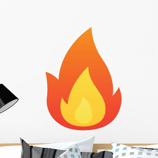 Fire Flame Vector Wall Decal