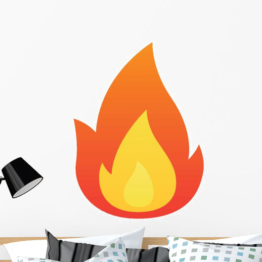 Fire Flame Vector Wall Decal