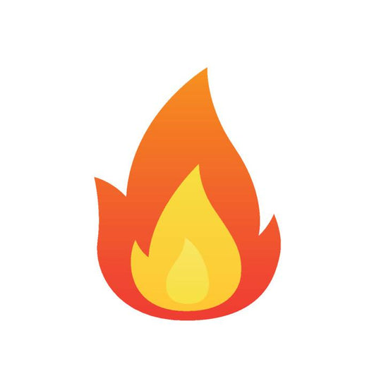 Fire Flame Vector Wall Decal