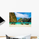 Tropical beach, Maya Bay, Thailand Wall Mural
