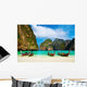 Tropical beach, Maya Bay, Thailand Wall Mural