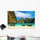 Tropical beach, Maya Bay, Thailand Wall Mural