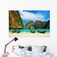 Tropical beach, Maya Bay, Thailand Wall Mural