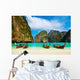 Tropical beach, Maya Bay, Thailand Wall Mural