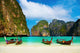 Tropical beach, Maya Bay, Thailand Wall Mural
