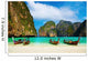 Tropical beach, Maya Bay, Thailand Wall Mural