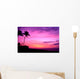 Hawaii Sunset With Palm Trees Wall Mural