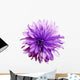 Shaggy Purple Dahlia Flower Wall Decal
