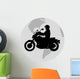 biker in the world Wall Decal