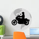 biker in the world Wall Decal