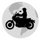biker in the world Wall Decal