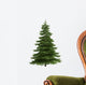 Tree isolated on white Wall Decal