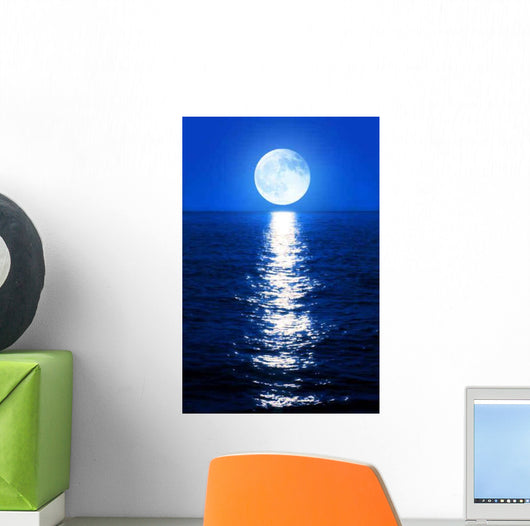 Moonlight Reflects Sea Wall Decal