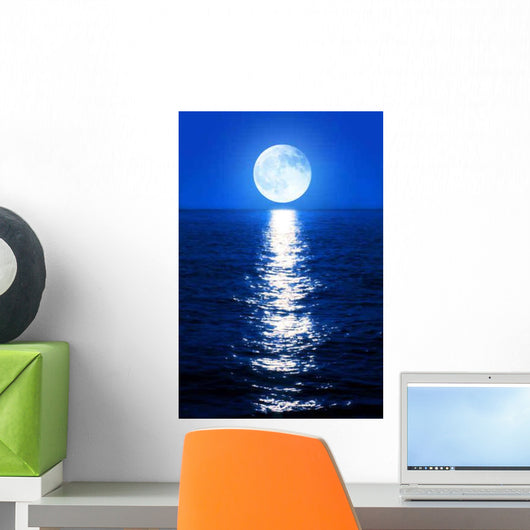 Moonlight Reflects Sea Wall Decal