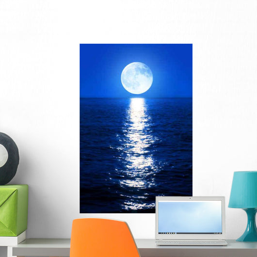 Moonlight Reflects Sea Wall Decal