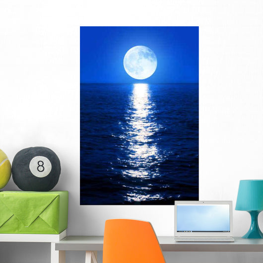 Moonlight Reflects Sea Wall Decal