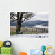 winter vineyard Wall Mural