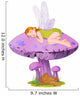 Sleeping Mushroom Fairy Wall Decal