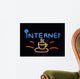 Neon Sign Internet Cafe Wall Mural