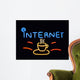 Neon Sign Internet Cafe Wall Mural