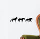 Silhouette Horses Standing Trotting Wall Decal
