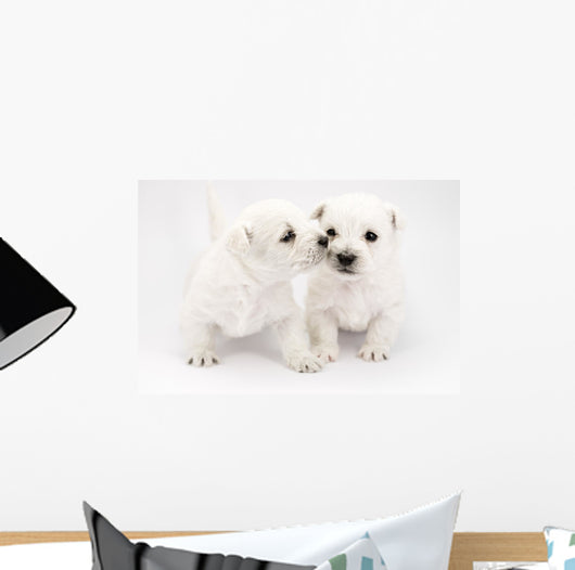 Kissing Puppies Wall Decal