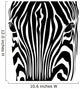 testa zebra Wall Mural