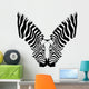 coppia zebre Wall Decal