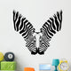 coppia zebre Wall Decal